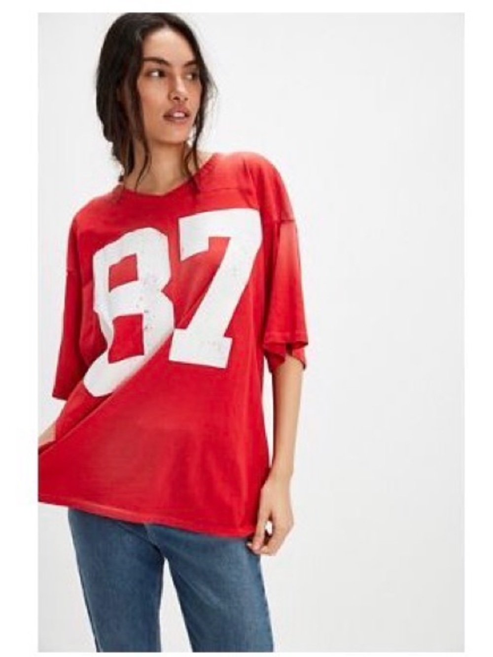 Daydreamer Red Crewneck Graphic Tee